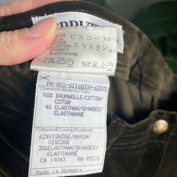 Cerruti 1881 High Waisted Velvet Pants - Picture 6 of 7